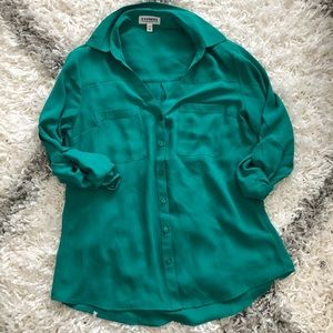 Express emerald Portofino shirt size XS